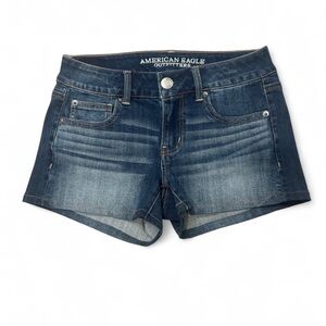 American Eagle Outfitters Women's Dark Blue Jean Shorts